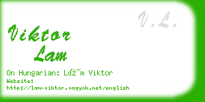 viktor lam business card